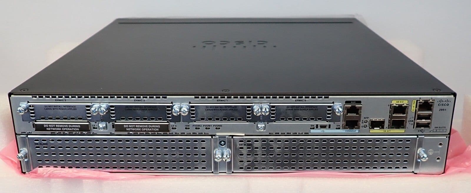 NEW Cisco 2951 Router Voice Bundle C2951-CME-SRST/K9 With PVDM3-64 Mod ...