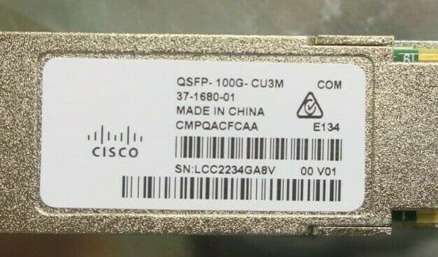 3m Cisco QSFP-4SFP25G-CU3M Compatible 100G QSFP28 to 4x25G SFP28 Passive DAC