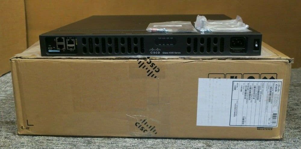 NEW CISCO 4331 ISR4331-AX/K9 Gig Ethernet 1U Rack Integrated Services ...