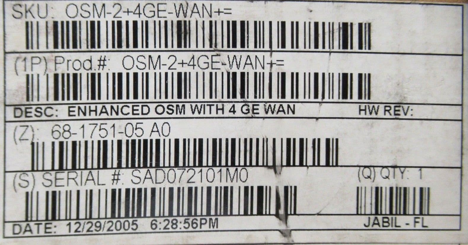 NEW Cisco OSM-2 4GE-WAN Enhanced Optical Service Module 4