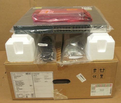NEW Cisco WS-C3560X-24P-S C3560X 24-Port Managed L3 Gigabit Ethernet PoE+ Switch