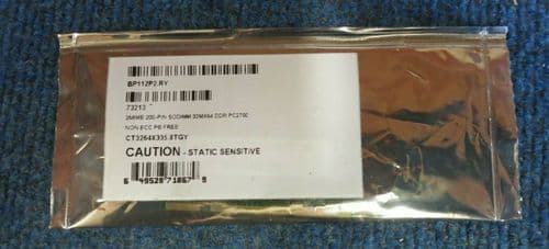 New Crucial CT3264X335.8TGY 512MB (2x256MB) PC2100 DDR ECC CL2.5 184P Laptop RAM