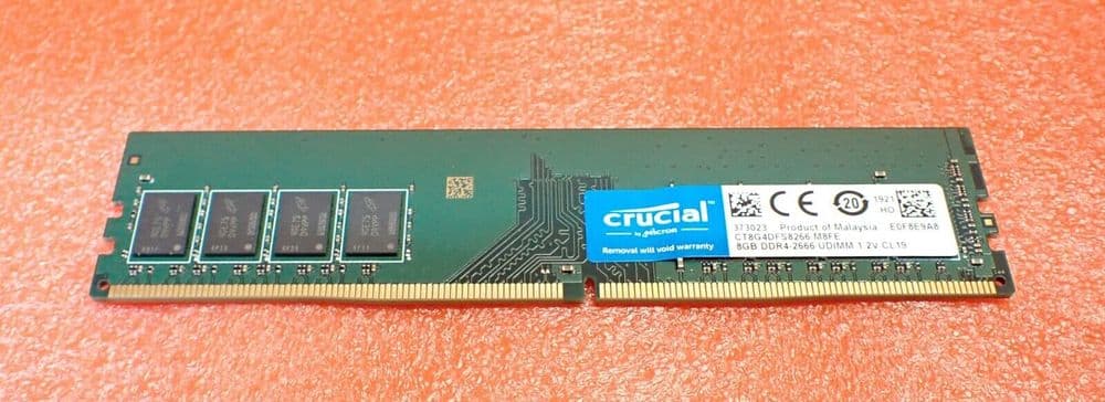 New Crucial CT8G4DFRA266 8GB DDR4-2666 288-Pin UDIMM Server Memory RAM