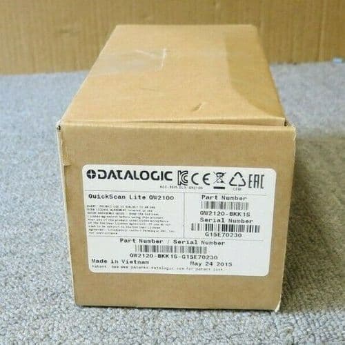New Datalogic QW2120-BKK1S QuickScan Lite QW2100 Wired Handheld Barcode Scanner