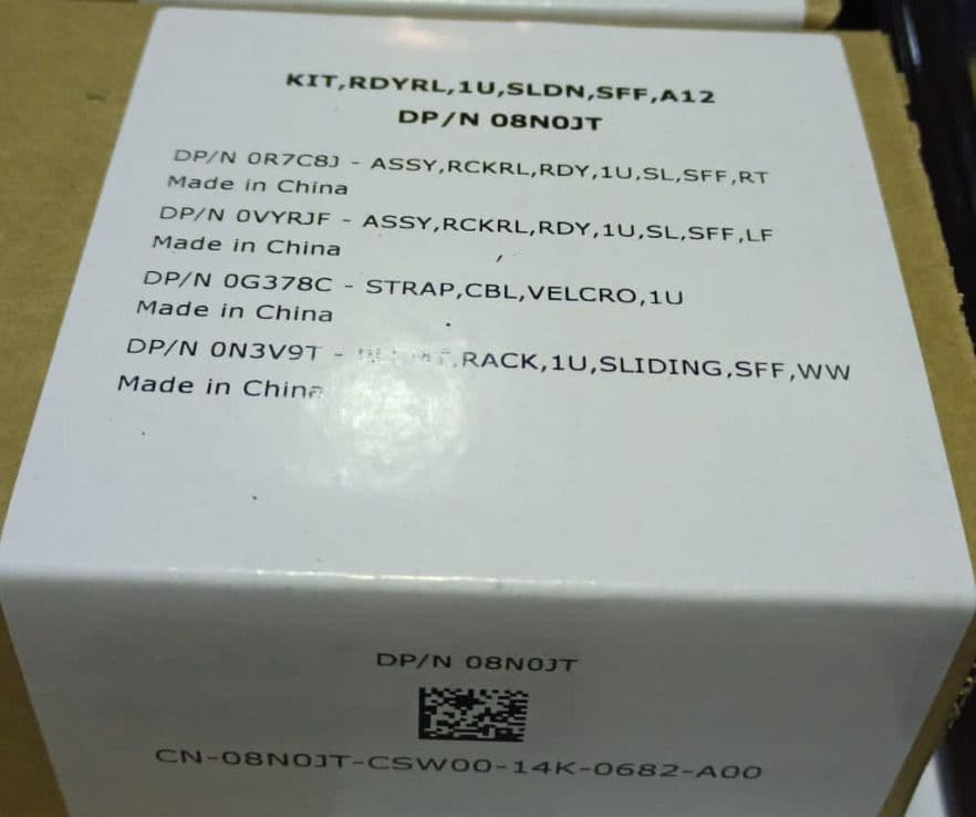 New Dell 08N0JT 8N0JT PowerEdge R340 / XR2 1U Sliding Ready Rack Rail ...