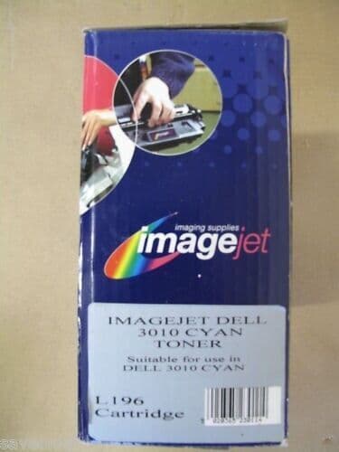 NEW Dell 3010 ImageJet Cyan Toner Cartridge L196