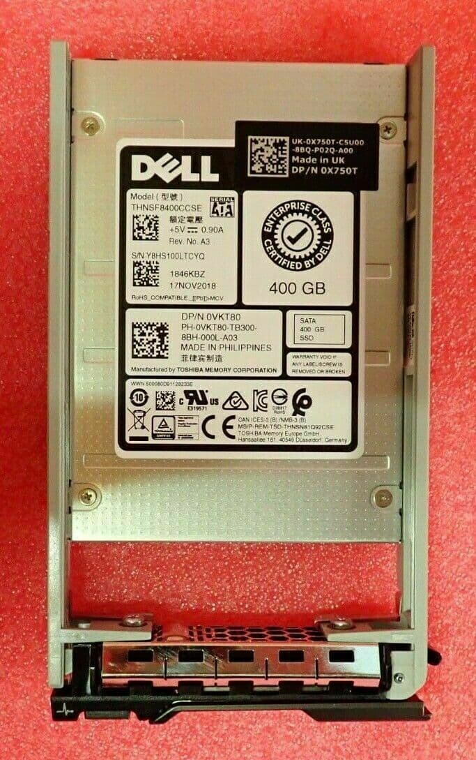 New Dell 400GB SATA 6Gb/s 2 5" Mixed Use MLC Enterprise SSD VKT80 ...