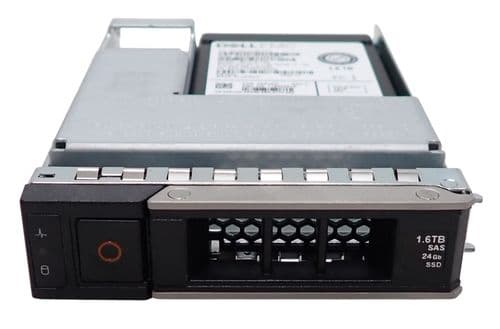 NEW Dell EMC 1.6TB SAS 24G MU SFF SSD MZ-ILG1T60 5RJND In LFF 14-17th Gen Caddy