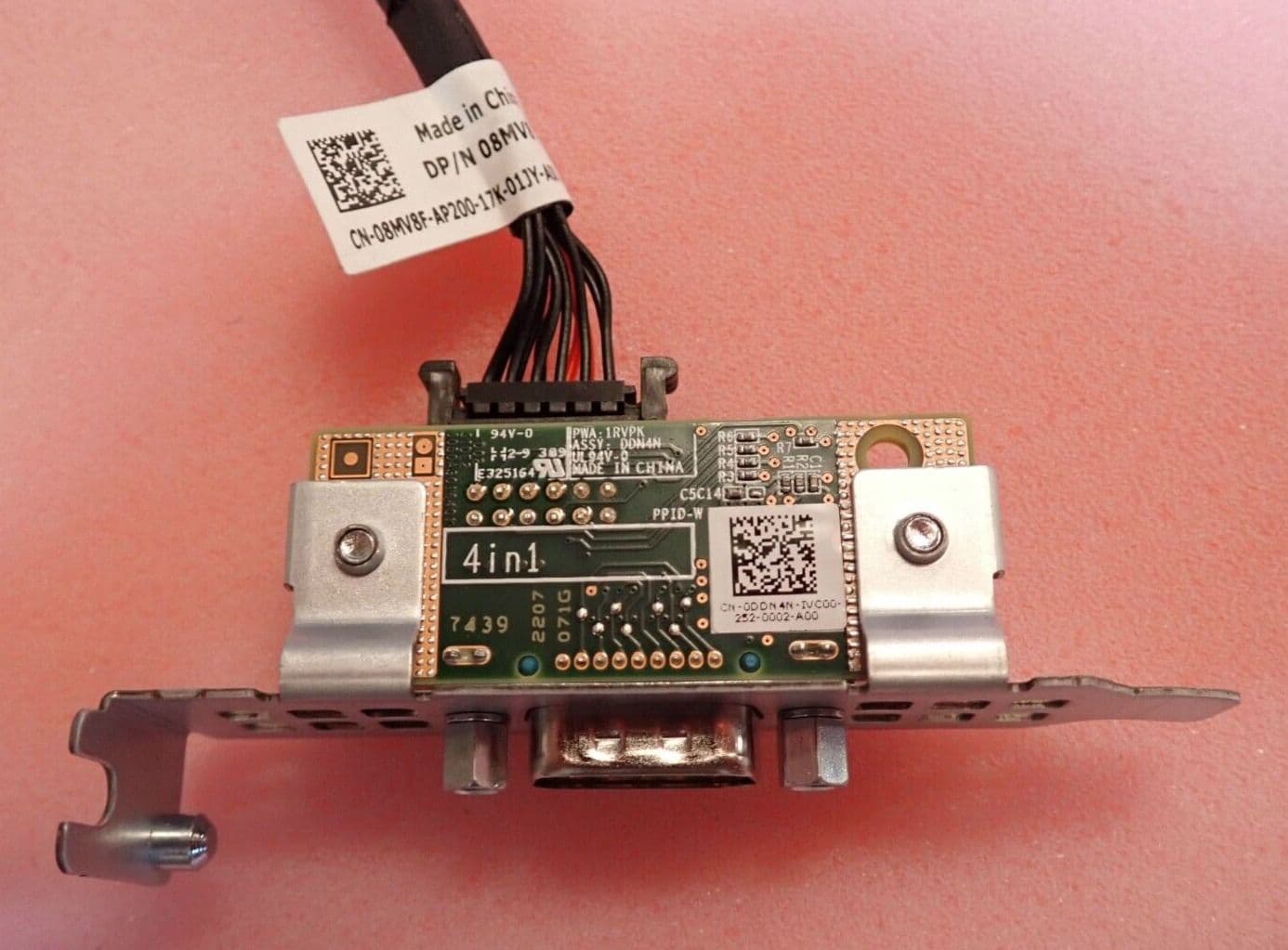 Replacement Ethernet & Serial Port Board For DELL - Part Number 05W9P3 / 5W9P3, Includes Cable