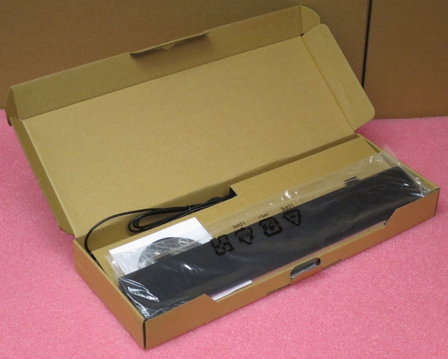 New Dell KB813 Smartcard Reader UK QWERTY Wired USB Keyboard
