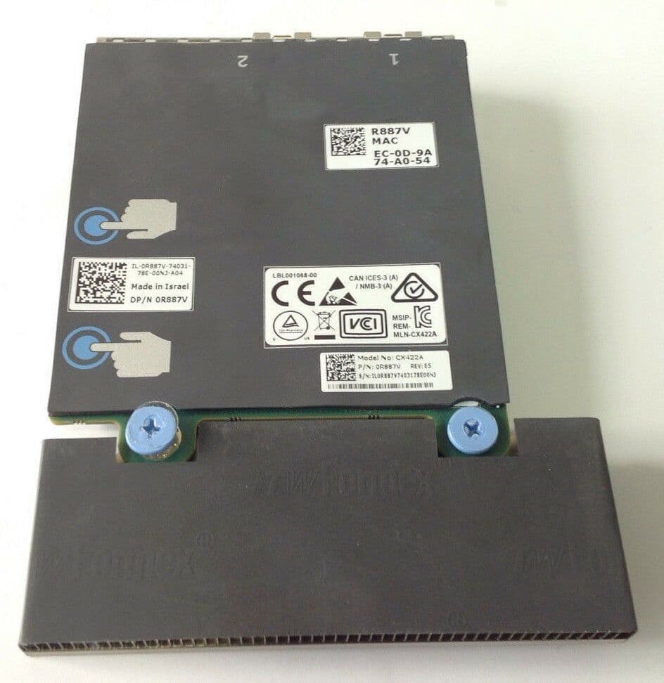 Dell R887V Mellanox ConnectX-4 CX422A Dual Port 25GB Network Daughter Dell R887V Mellanox ConnectX-4 CX422A Dual Port 25GB Network Daughter
