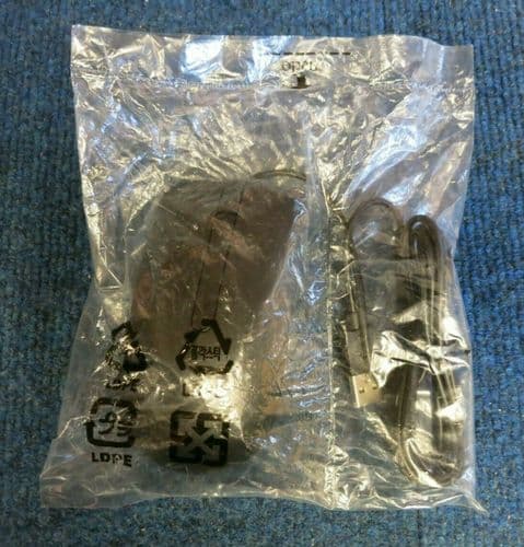 New Dell MS116T 0DVORH Black USB Wired 3 Button Optical Scroll Wheel Mouse