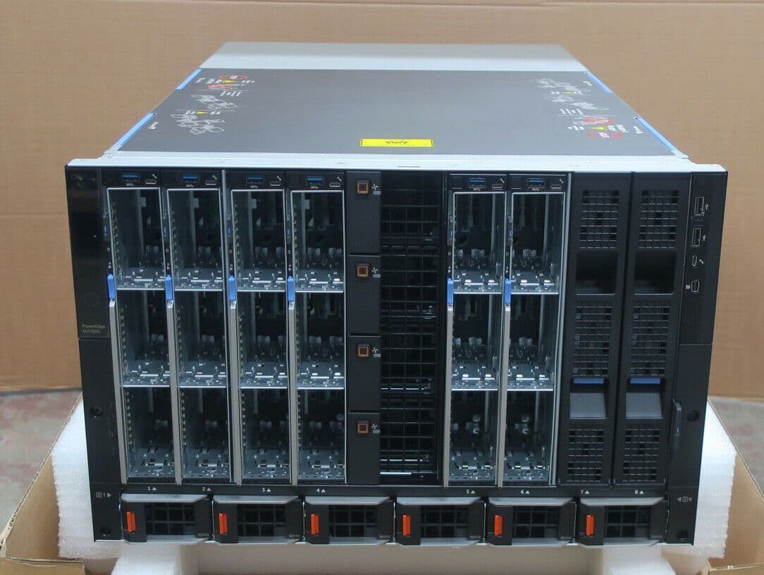 New Dell PowerEdge MX7000 6x MX740c W/ 2x Gold 5215 512GB Ram 8 64TB