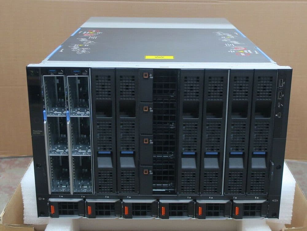 New Dell PowerEdge MX7000 8-Slot Modular Chassis W/ 2x MX740c Compute Sled
