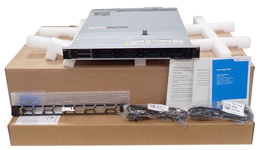 NEW Dell PowerEdge R450 2x 8C Silver 4309Y 64GB RAM 2x 480GB SSD 8-Bay ...
