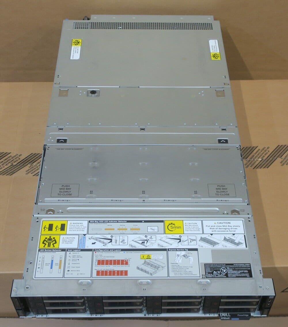 NEW Dell PowerEdge R760XD2 2x 12C Silver 4410Y 512GB RAM 24x 22TB HDD ...