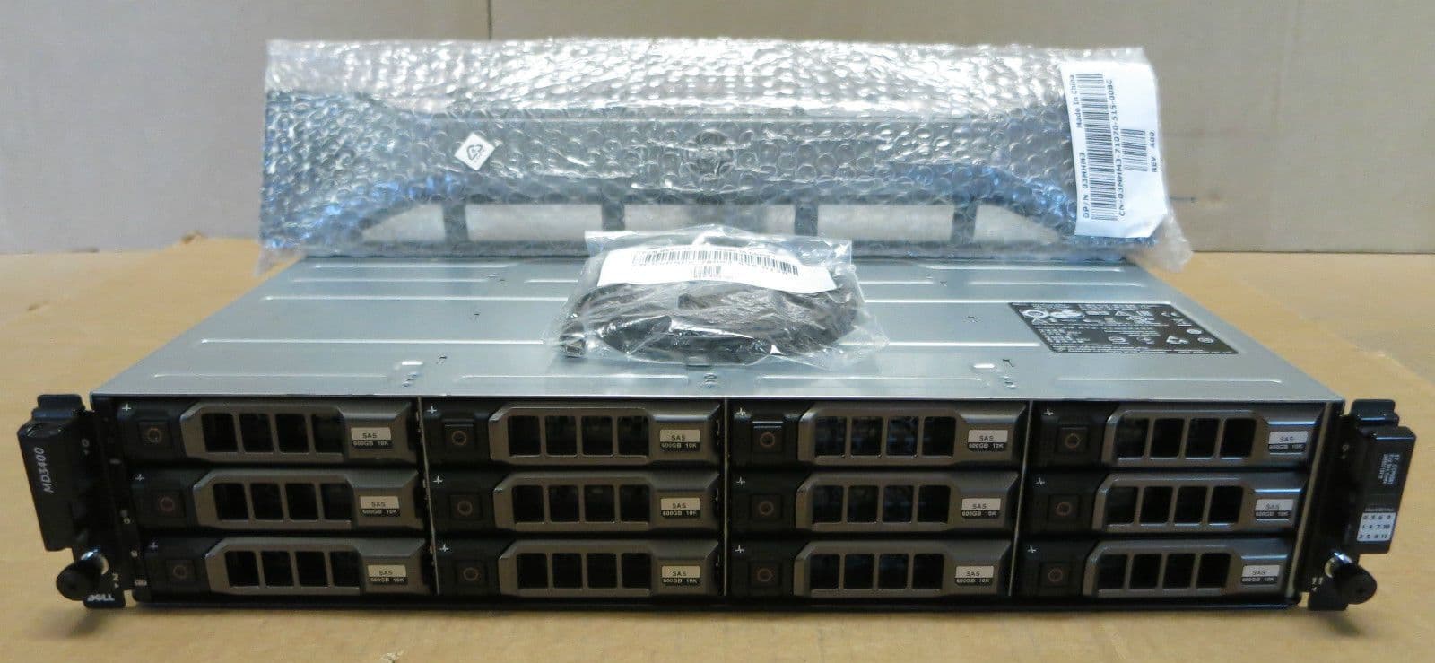 NEW Dell PowerVault MD3400 Storage Array 12 x 600GB SAS 2x 12GSAS4