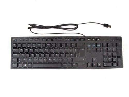 New Dell RX6RM KB216 Multimedia UK QWERTY Wired Keyboard Black