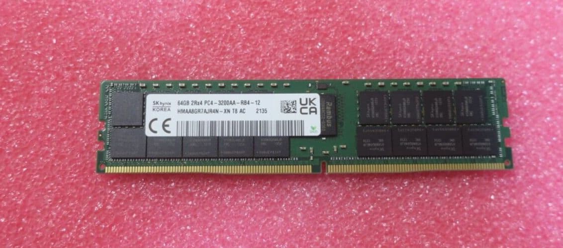 NEW Dell SK Hynix 64GB 2Rx4 DDR4-25600 PC4-3200 ECC REG