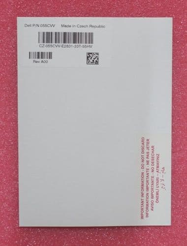 New Dell Windows 10 W10 RS5 Embedded OS Certificate of Authenticity COA - 55CVV