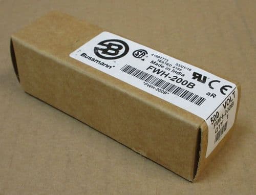 New Eaton Bussmann High Speed Fuse Ceramic Stud Mount 500Vac/dc 200A FWH-200B