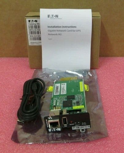 NEW Eaton Gigabit Network M2 Remote UPS Management Adapter Ethernet SNMP Web
