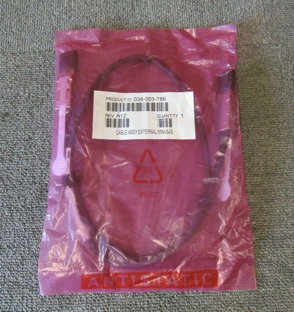 Product - Qty 2x New Dell .6 meter external mini-SAS cable SFF-8088 SAS SFF-8088