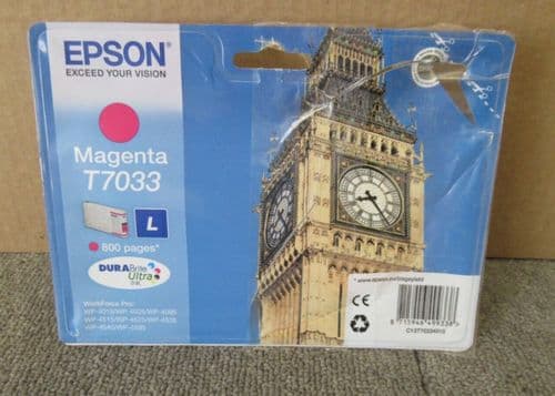New Epson T7033 C13T70334010 Magenta Original Ink Cartridge