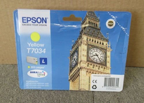 New Epson T7034 C13T70344010 Yellow Original Ink Cartridge