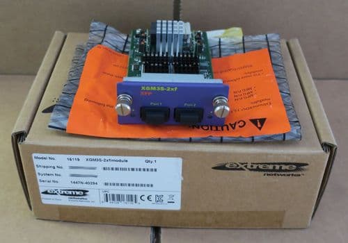 New Extreme Networks XGM3S-2XF 2x 10GBASE-X XFP 10GbE Expansion Module 16119