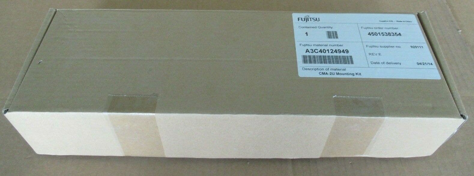 New Fujitsu Cable Management Arm 2U Mounting Kit A3C40124949 S26361