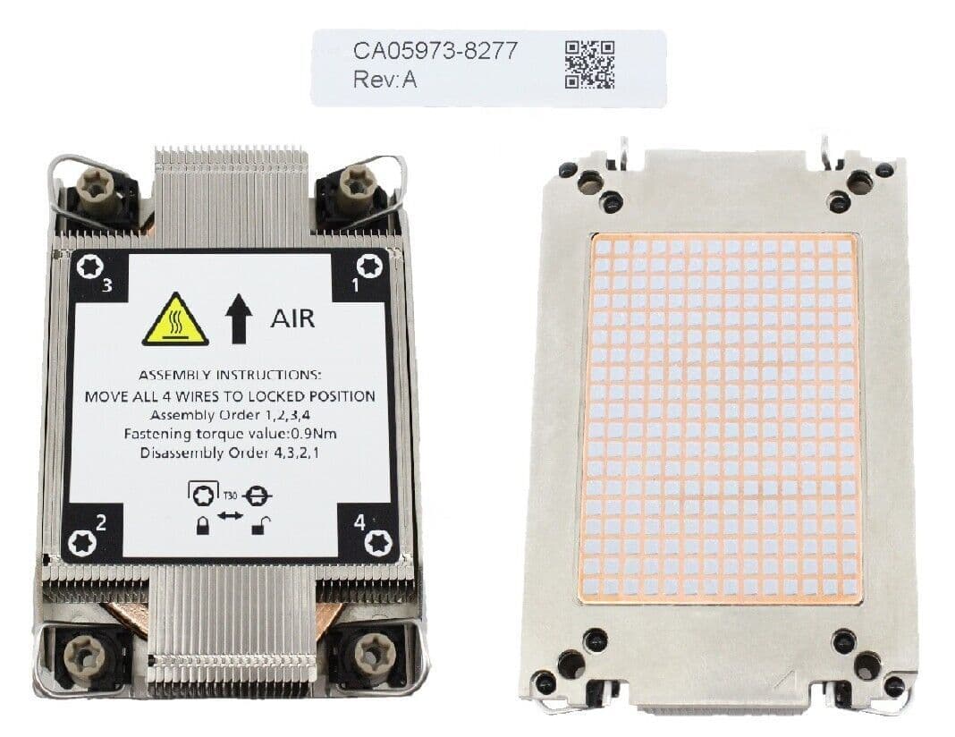 NEW Fujitsu Cooler Kit for 2nd CPU 1U Heatsink 165W TDP for RX2530 M7 ...