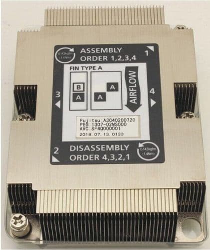 NEW Fujitsu CX2550 CX2560 M4/M5 Server Node Rear Heatsink A3C40200720