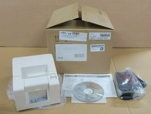 New Fujitsu FP-1000 Thermal Printer 180mm/s Dual I/F KA02066-D200 + AC Adapter