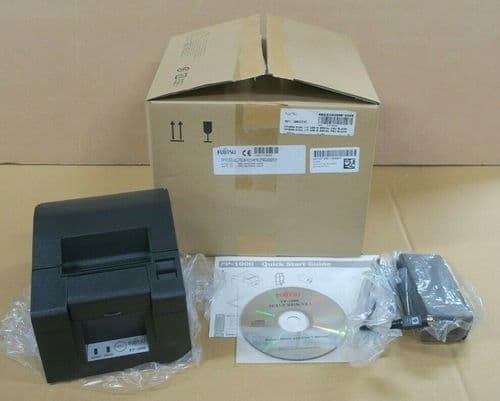 New Fujitsu FP-1000 Thermal Printer 180mm/s Dual I/F KA02066-D205 + AC Adapter