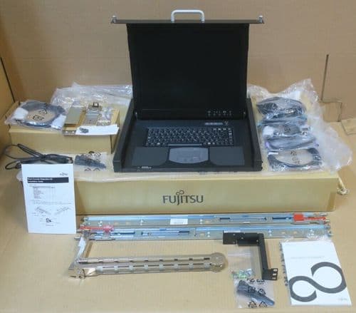 NEW Fujitsu Primergy RC25 UK Rack Mount Console KMM 17" TFT 1U S26361-K1387-V300
