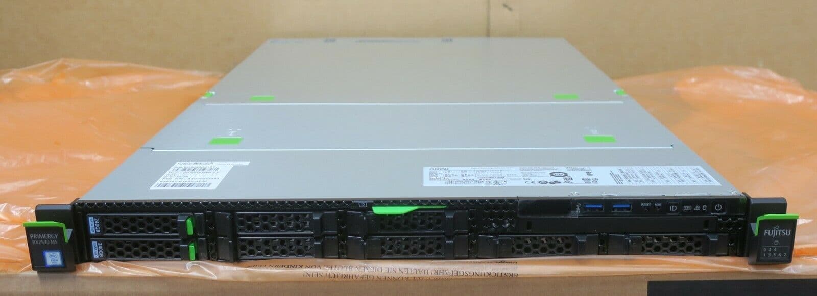 New Fujitsu Primergy RX2530 M5 2x 28C Gold 6238R 1536GB Ram 2x 240GB ...