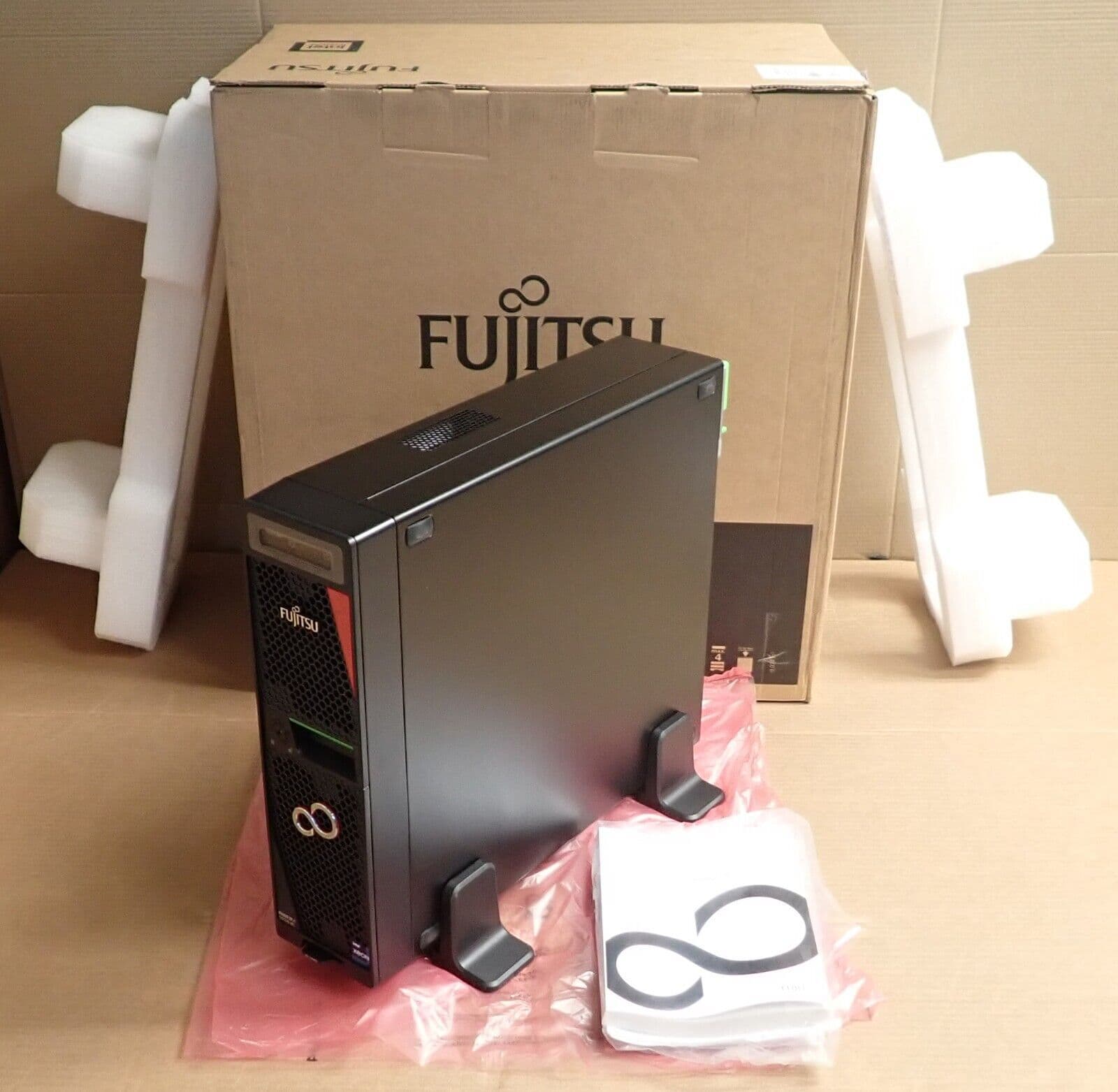 NEW Fujitsu Primergy TX1320 M5 Six-Core E-2356G 32GB RAM 4x SFF