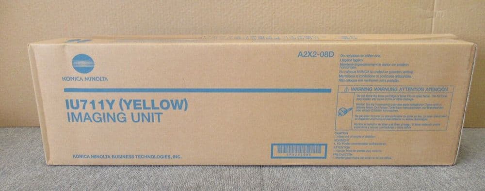 New Genuine Konica Minolta A2X2-08D IU711Y Yellow Imaging Unit Bizhub C654 C754