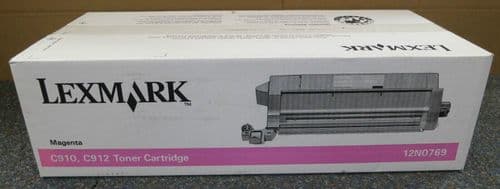 NEW Genuine Lexmark 12N0769 Magenta Toner Cartridge (C910 C912) - NEW SEALED