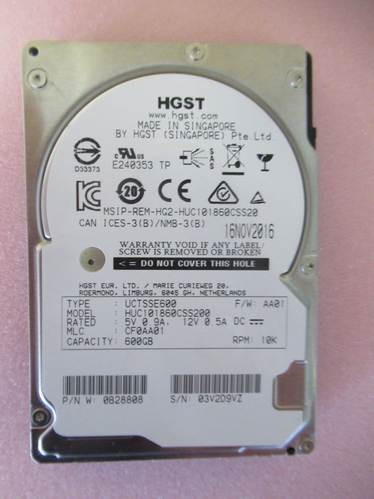 NEW HGST UltraStar HUC101860CSS200 2 5
