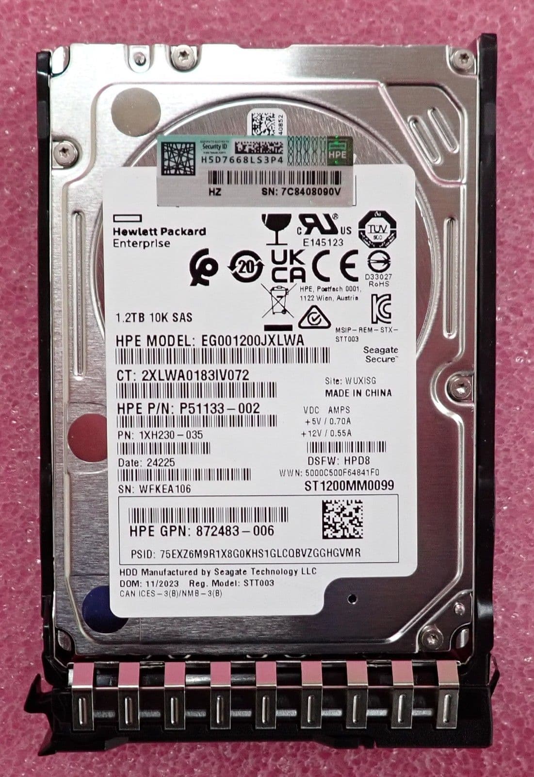 Disque dur HPE P28586-B21 2,5