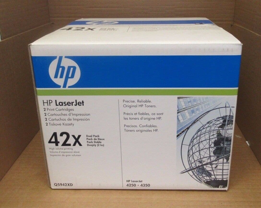 NEW - HP 42X 1-pack High Yield Black Original LaserJet Toner Cartridges ...