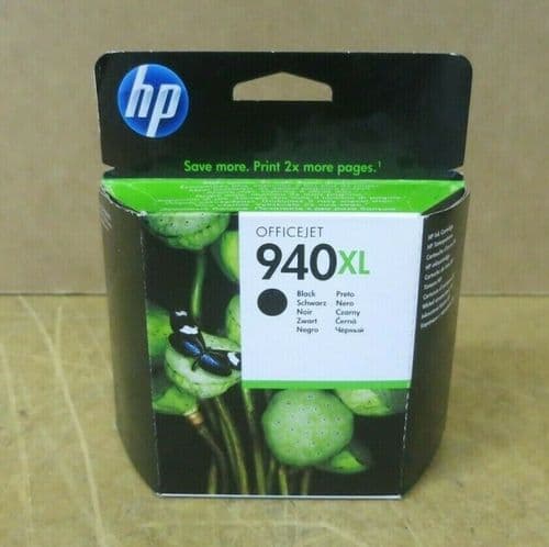 NEW HP 940XL High Yield Black Original Printer Ink Cartridge C4906AE 2200 Pages