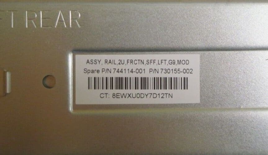 NEW HP ProLiant DL380p GEN8 GEN9 Rails Rack Mount Rail kit G8 G9 729870-002