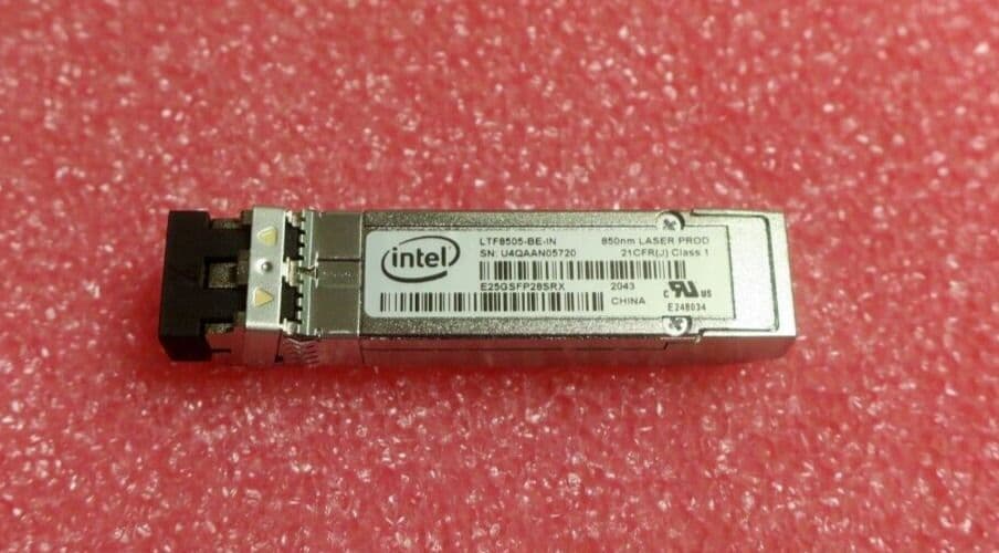 25g Sfp Module Intel New Intel E25GSFP28SRX 10G/25GBASE-SR SFP28 SR 850nm LC 300m FC ...