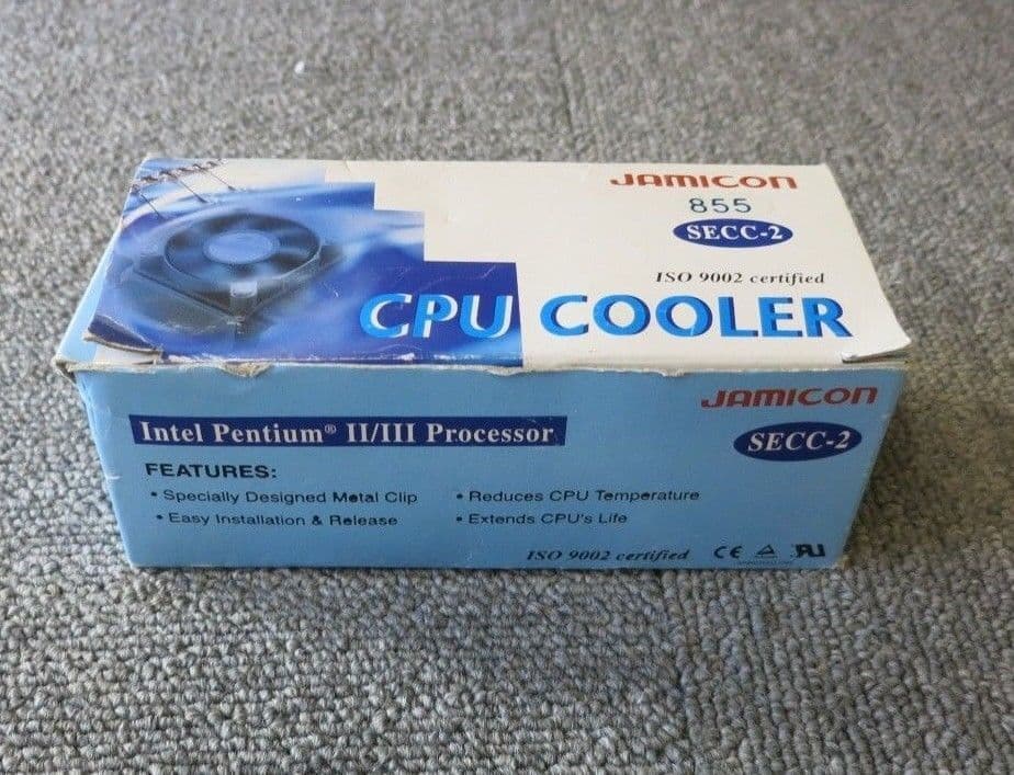 New Jamicon JF0510B1M 12V Socket 7 Ball Bearing CPU Cooling Fan And Heatsink