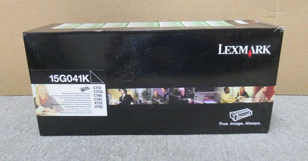 New Lexmark 15G041K Black Toner Cartridge For C752 C760 C762 X752 X762 Printers