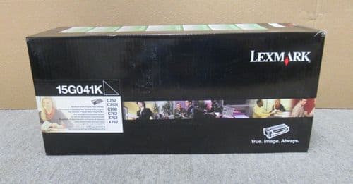 New Lexmark 15G041K Black Toner Cartridge For C752 C760 C762 X752 X762 Printers