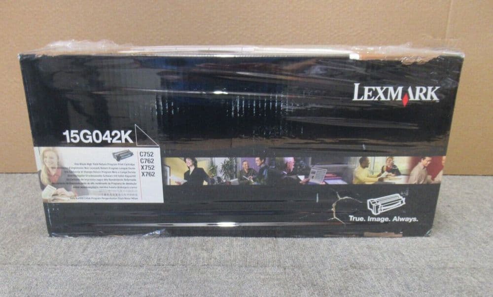 New Lexmark 15G042K Black Toner Cartridge For C752 C762 X752 X762 Printers